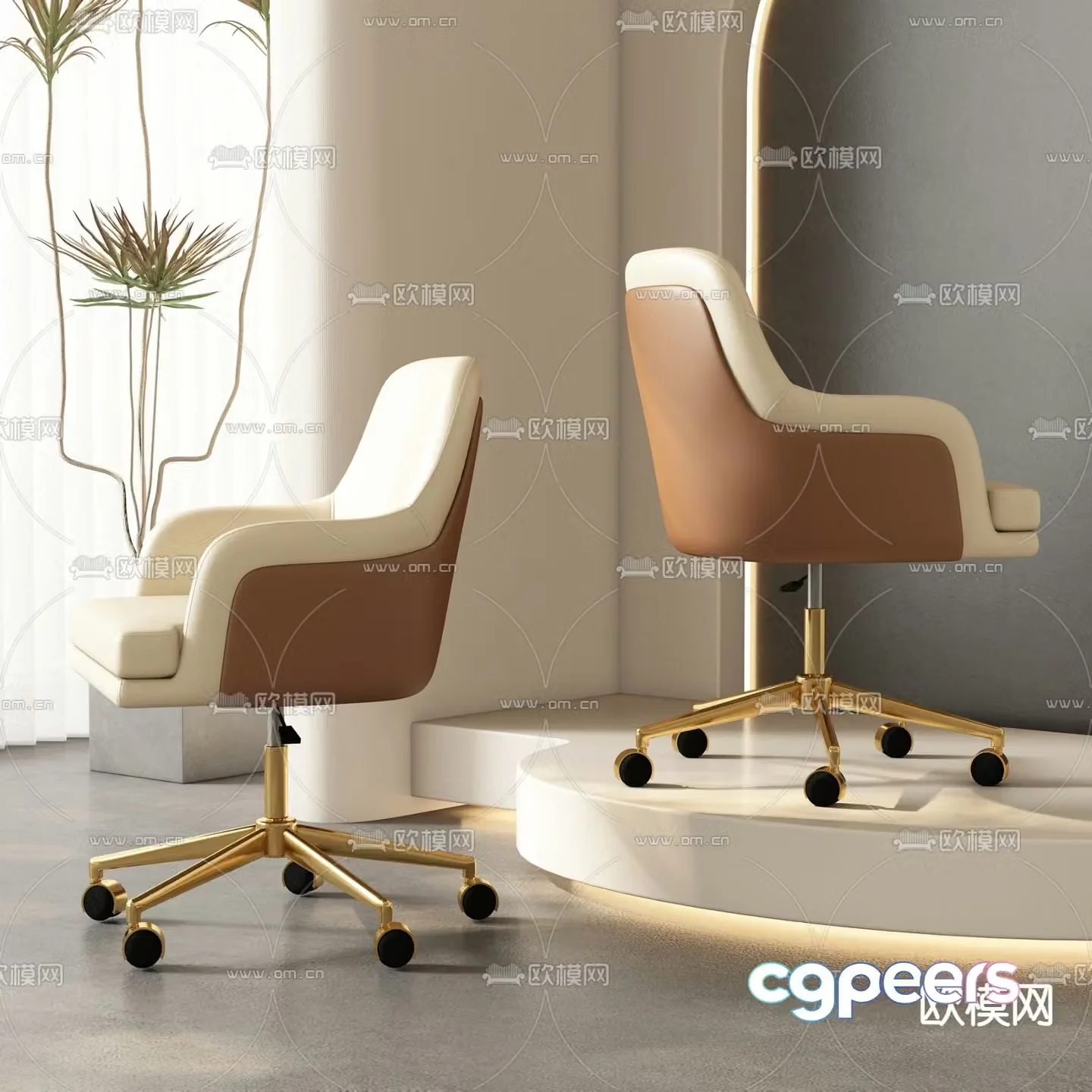 Office chair conference chair staff chair 3d model