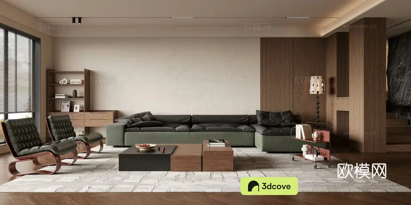 Modern small apartment living room