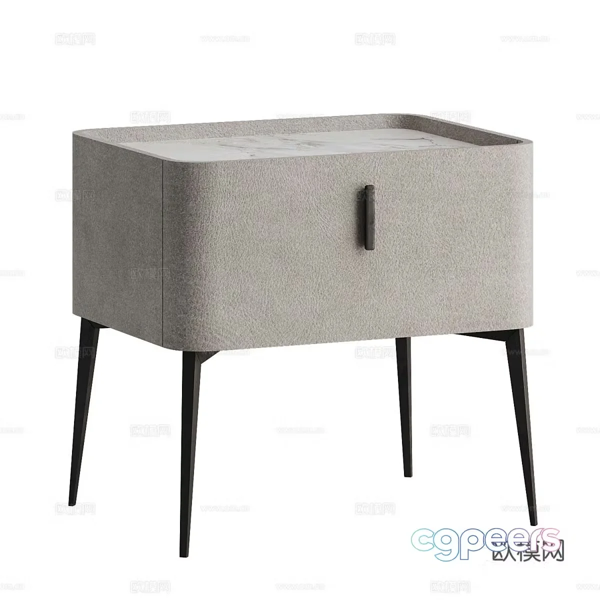 Modern Italian minimalist Koliyn nightstand 3D model
