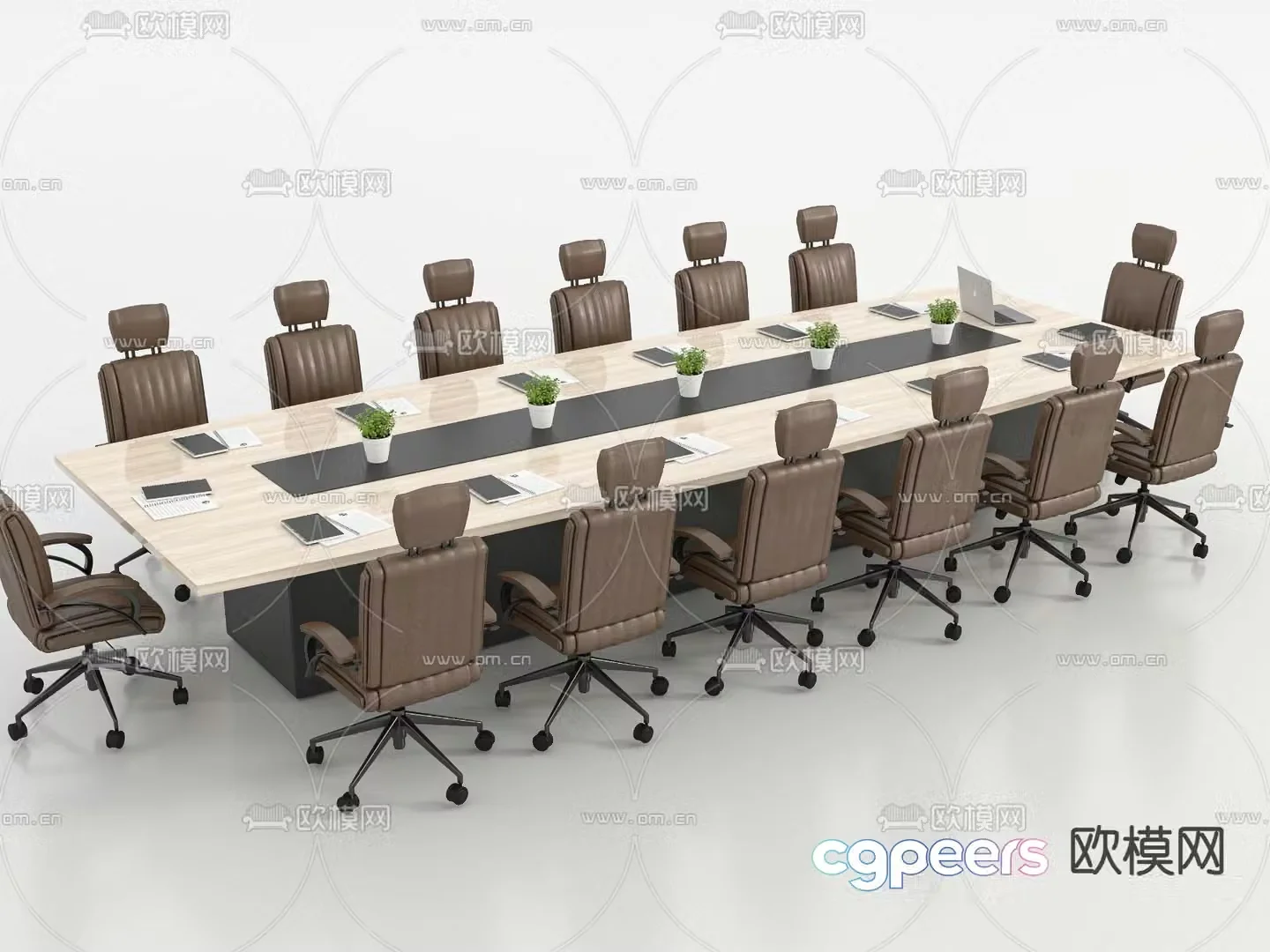 Modern conference table conference table 3d model