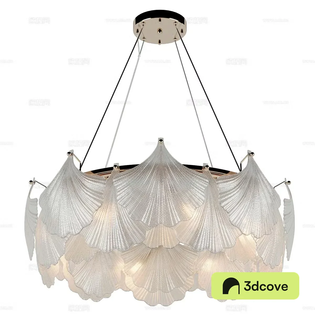 New Chinese style light luxury Lampatron Ginkgo Leaf Decorative Chandelier