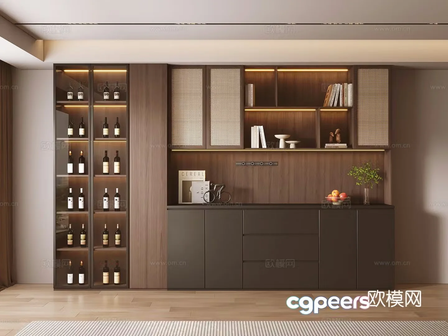 Middle-aged sideboard 3D model
