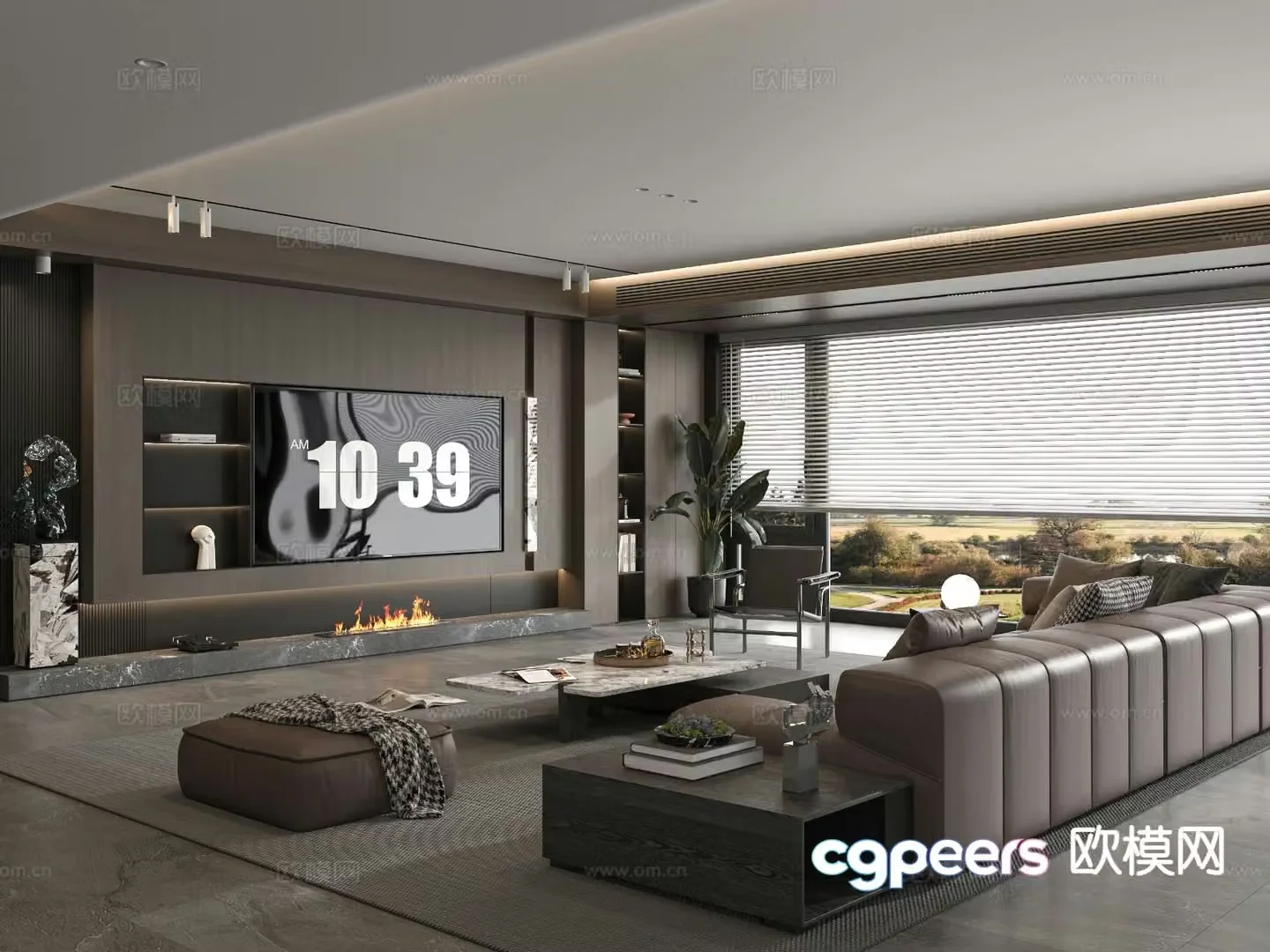 Italian living room 3d model