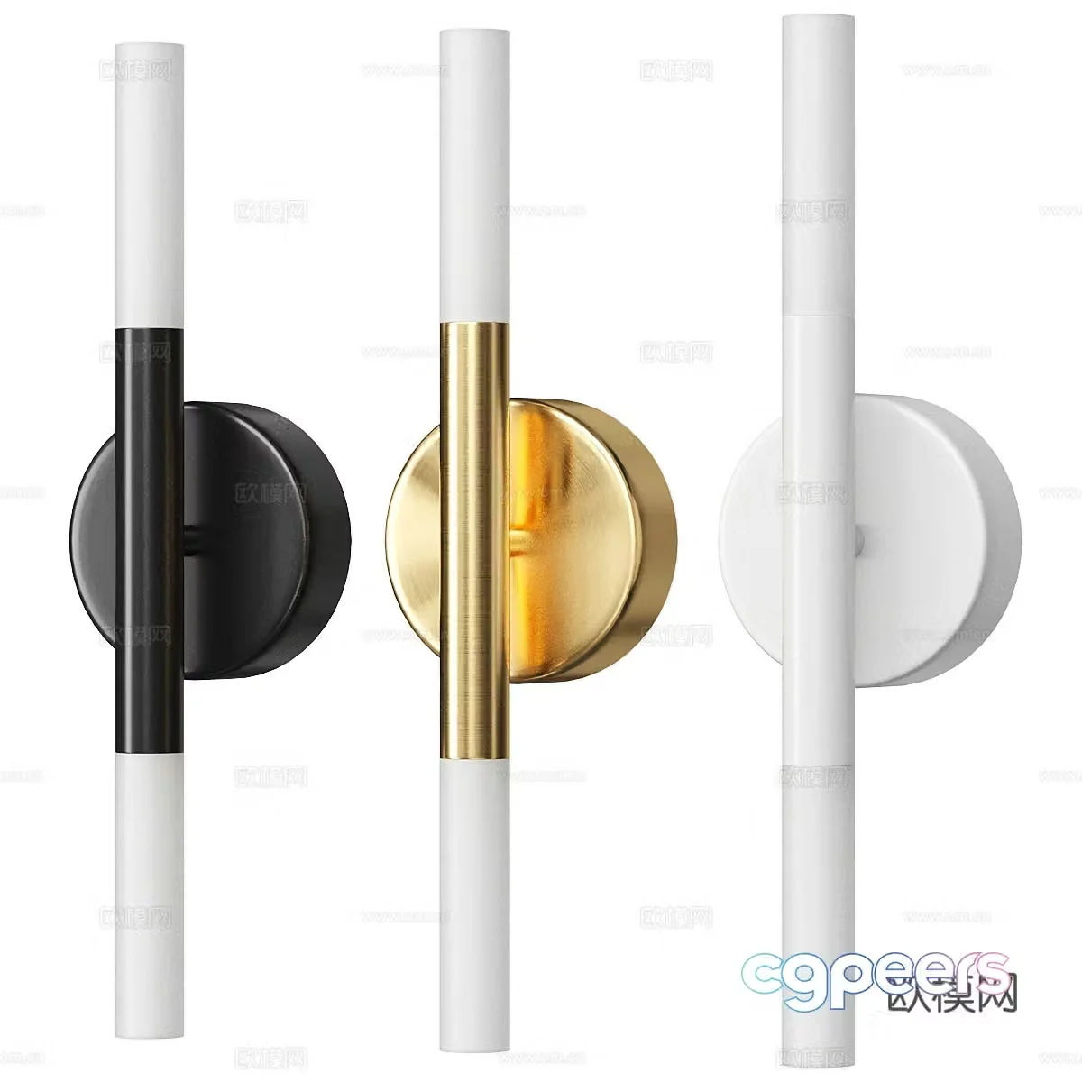Modern minimalist wall lamp 3d model