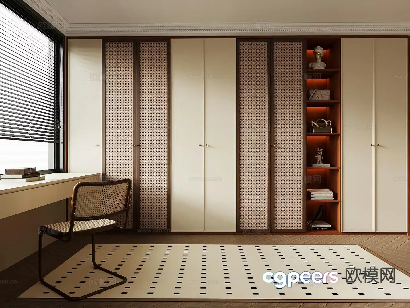 Medieval style cloakroom 3D model