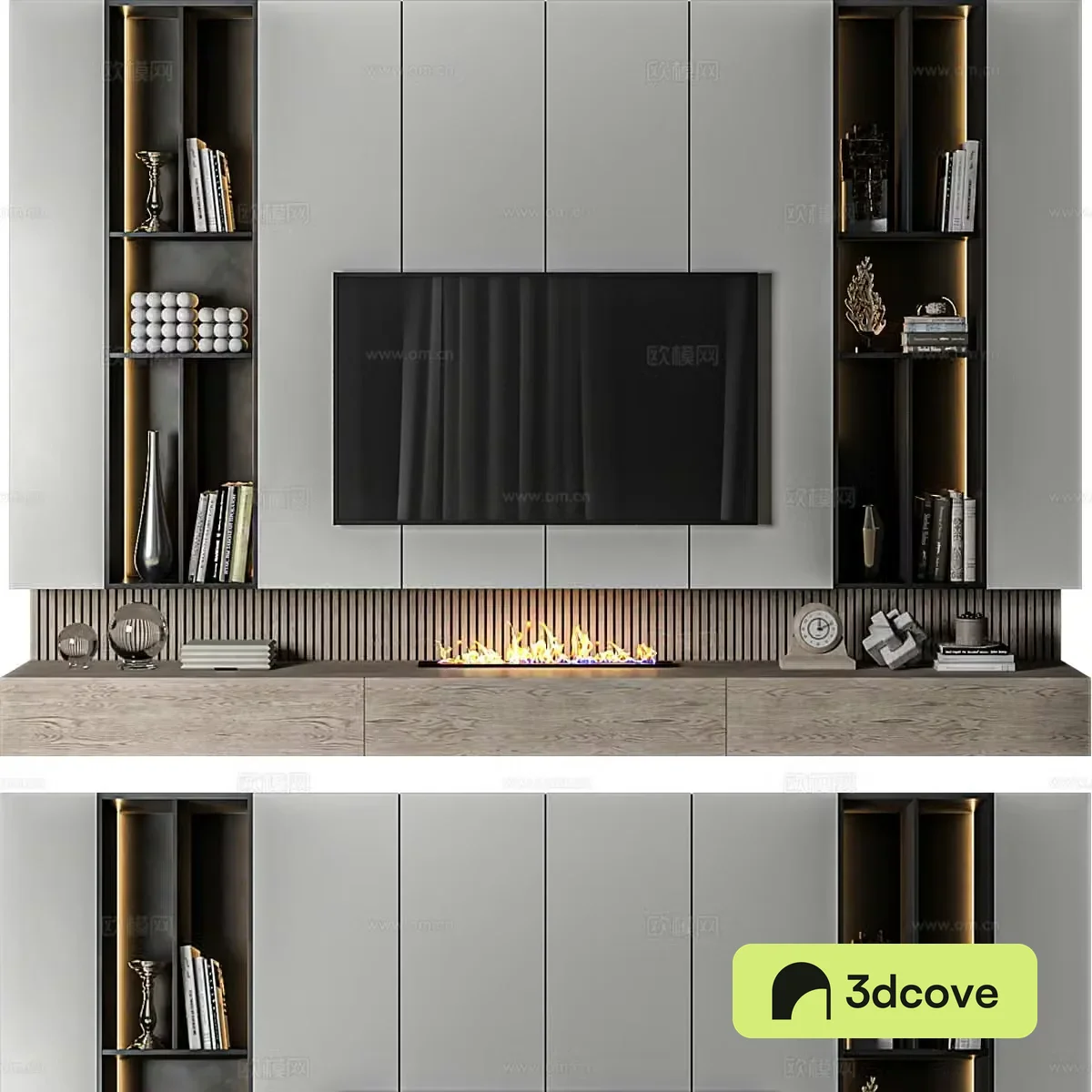 Modern Italian TV background wall
