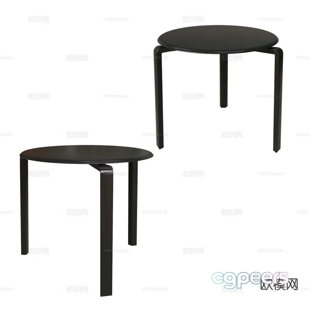 Fermob modern corner table side table round table table table 3d model