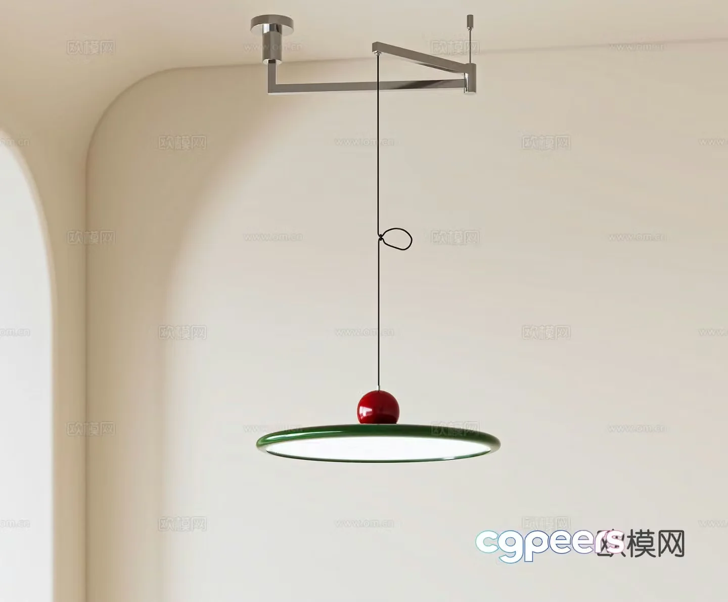 UFO chandelier restaurant chandelier 3d model