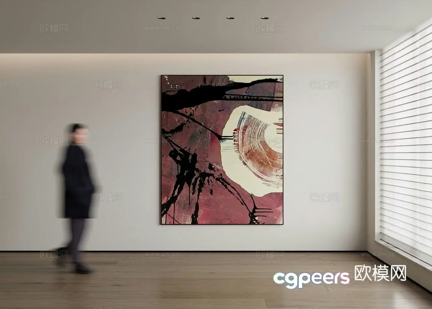 Modern decorative painting 3d model