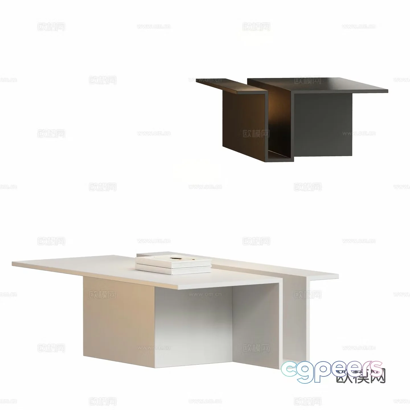 Modern coffee table 3d model