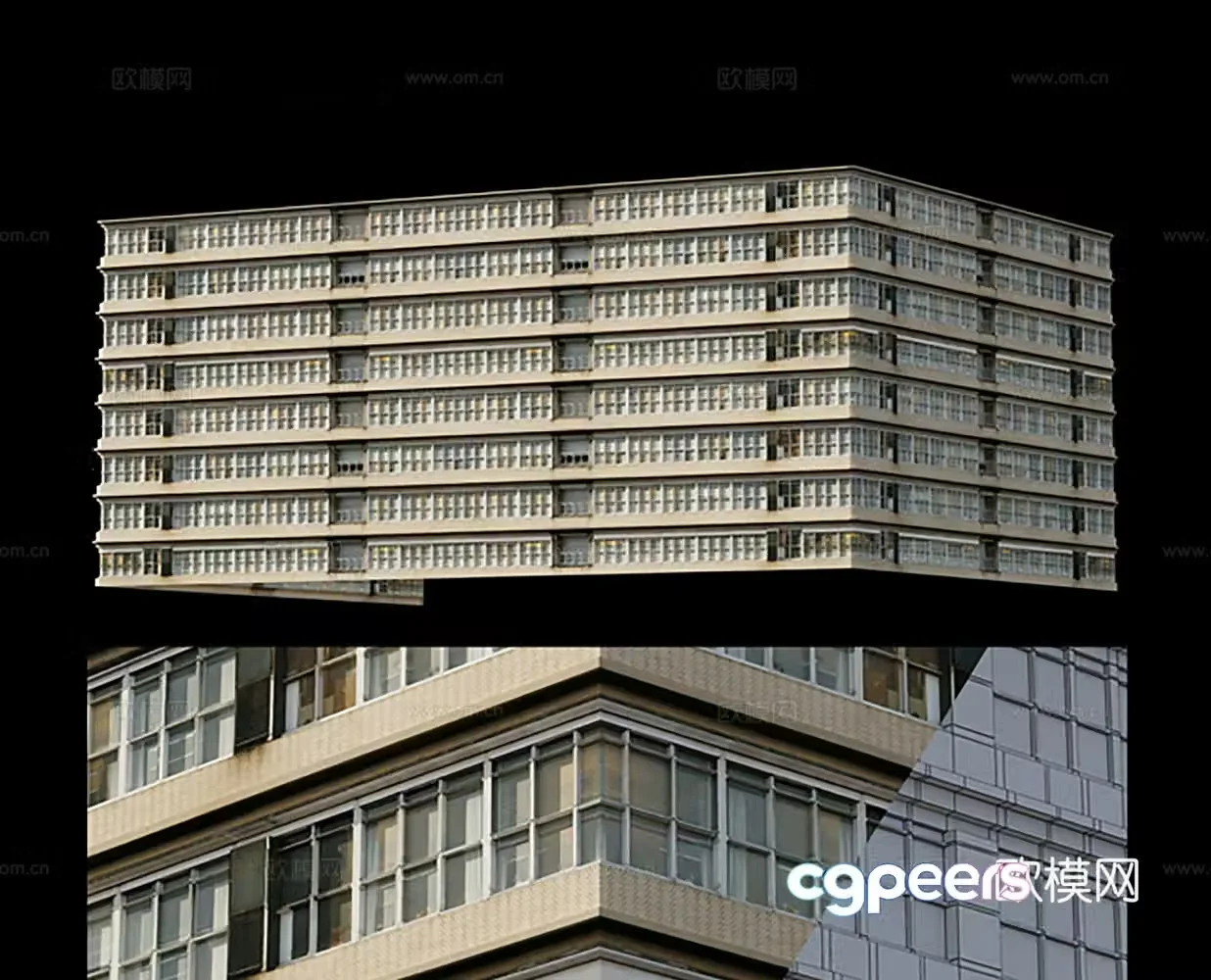 Building exterior Residential building 3d model