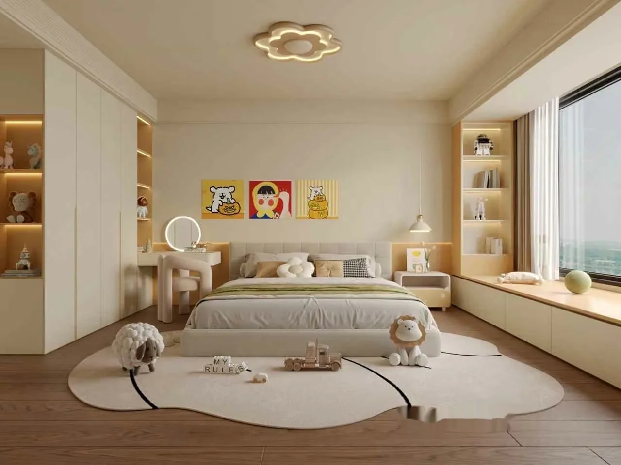 Modern Kid’S Bedroom 3D Model – 1848 – VRAY Render