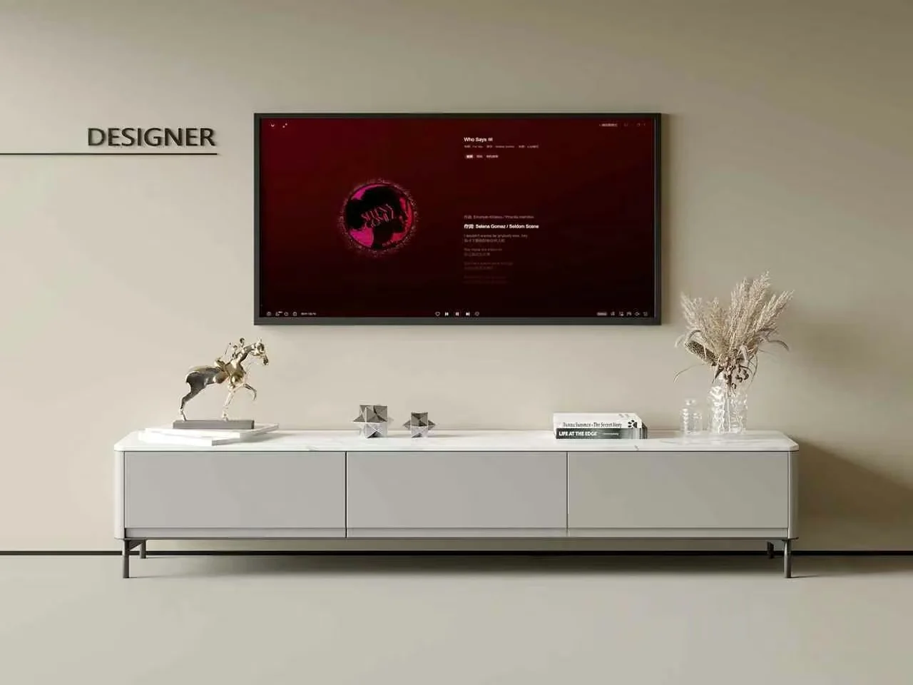 Modern Entertainment Center 3D Model – 4382 – VRAY Render