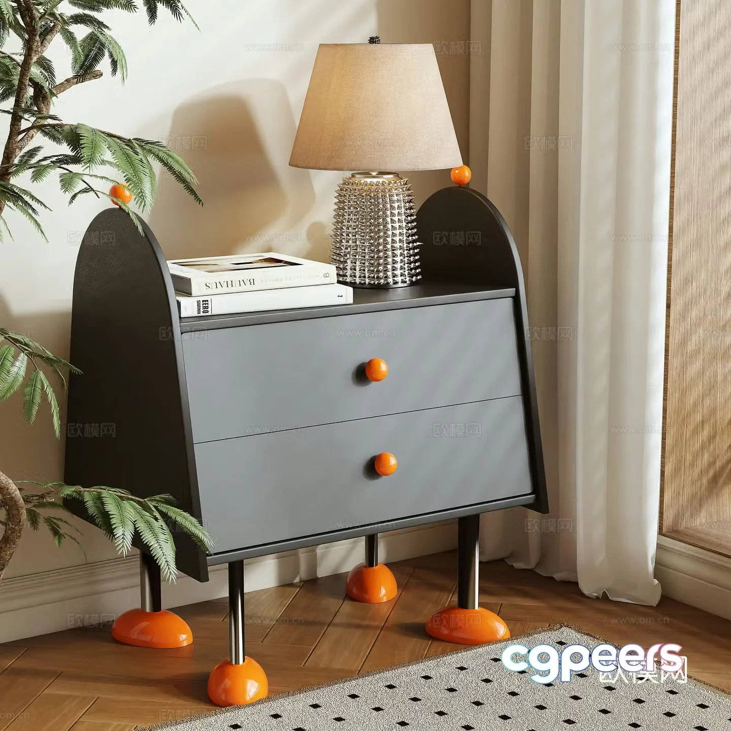 Modern night table 3d model