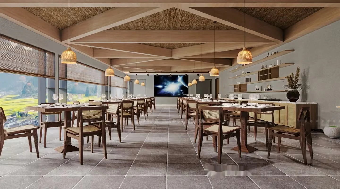 Modern Dining Room 3D Model – 4318 – VRAY Render