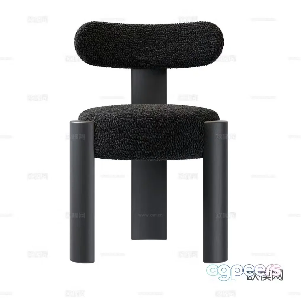 Modern Italian single chair 3d model