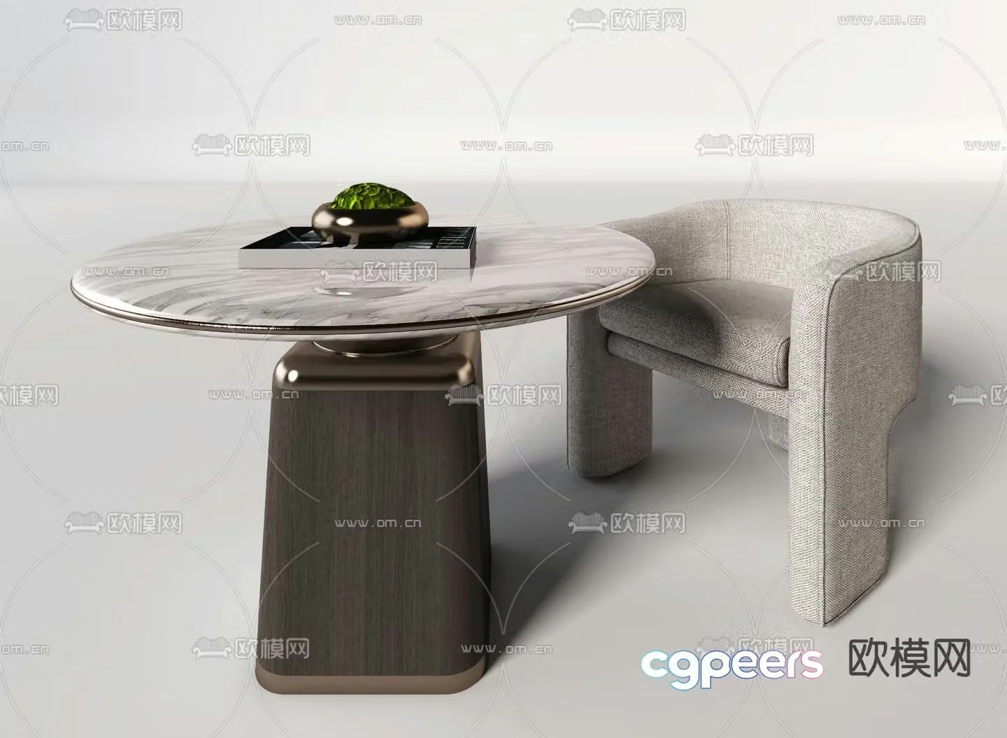 Modern chair leisure chair 3d model