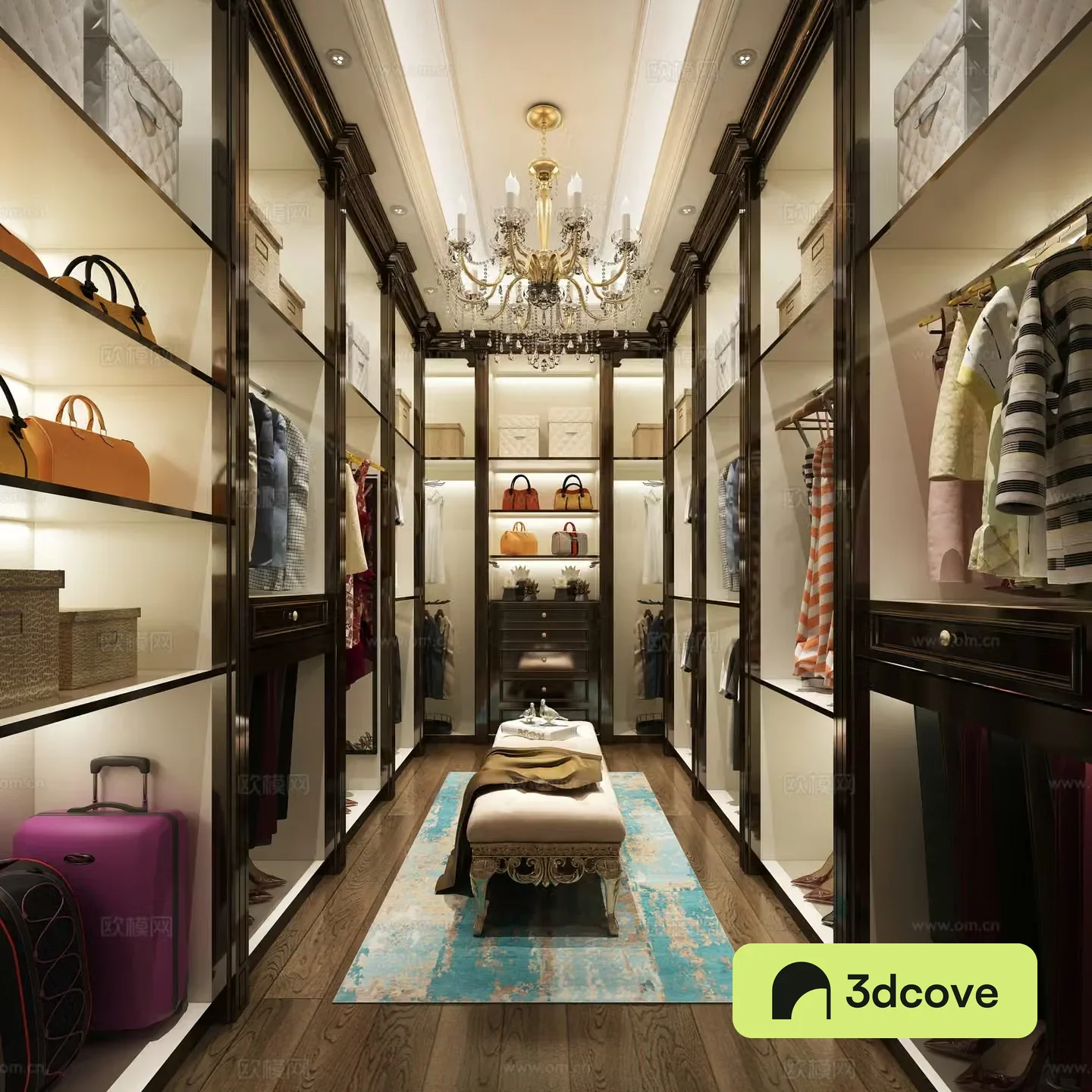 European style cloakroom wardrobe