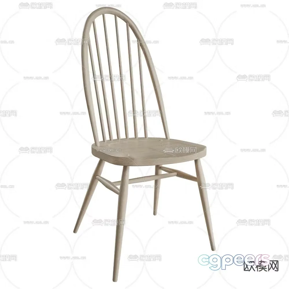 L.Ercolani chair dining chair 3d model