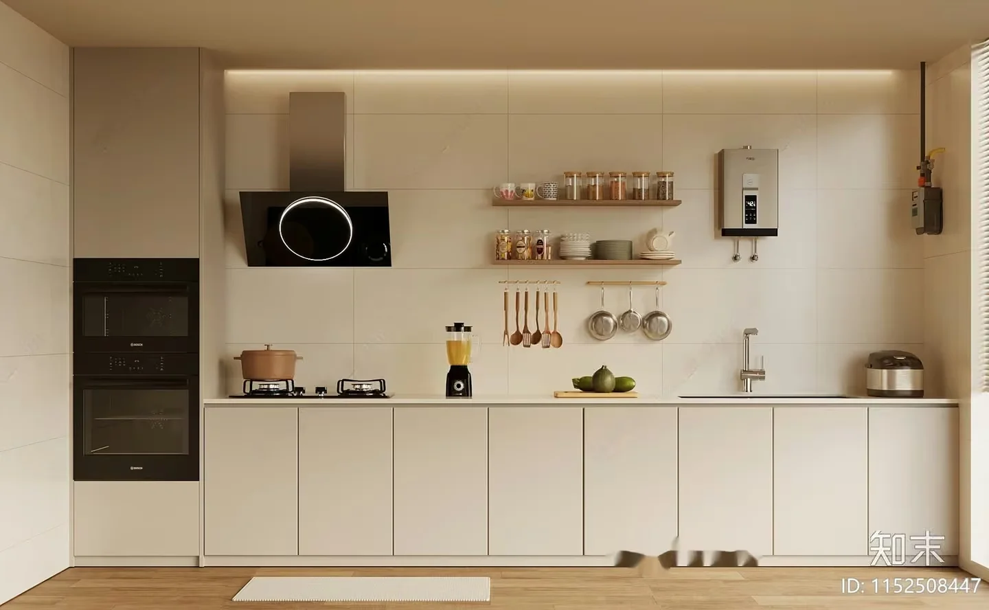 Modern Kitchen 3D Model – 115 – VRAY Render