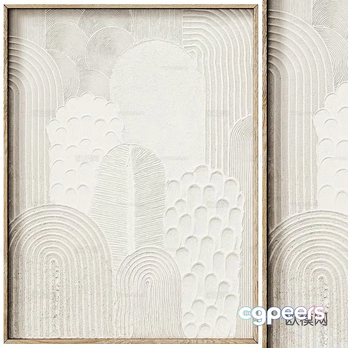 Abstract painting texture painting 3d model