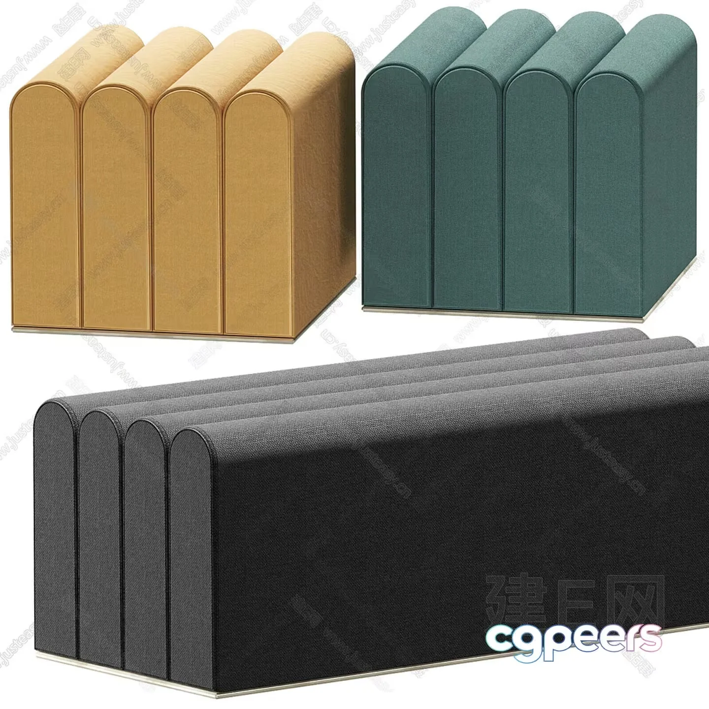 Modern Storage Furniture 3D Model – 8726 – CORONA Render