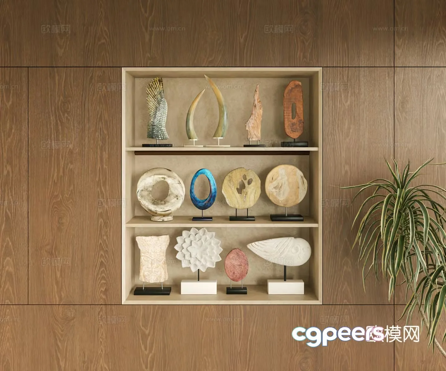 Modern storage cabinet 3d model