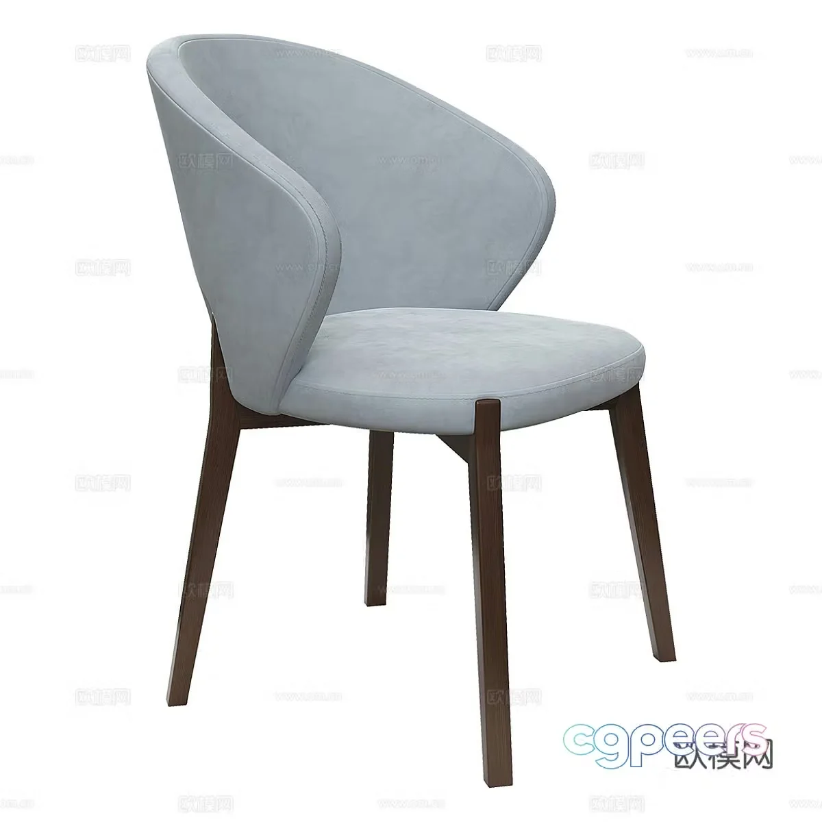 Modern chair dining chair 3d model