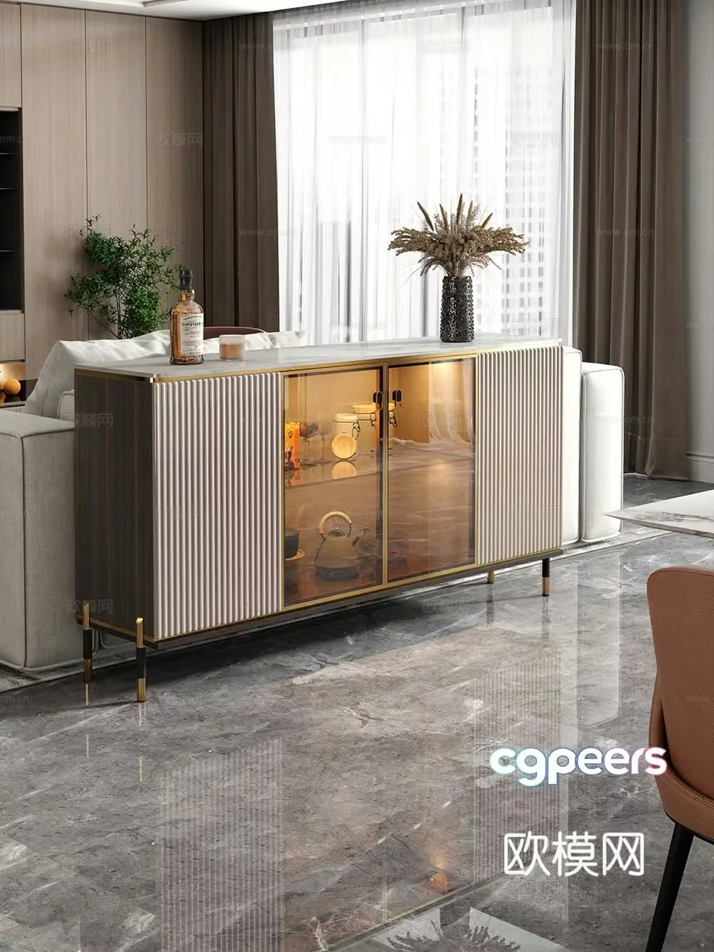 Sideboard Sideboard Storage Cabinet 3D Model