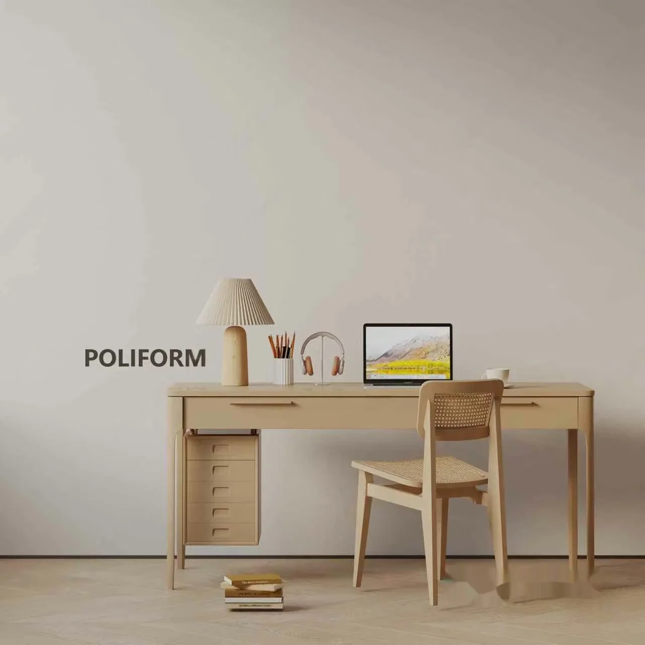 Minimalist Office Space 3D Model – 6533 – VRAY Render