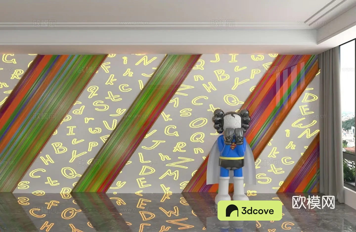 Modern background wall