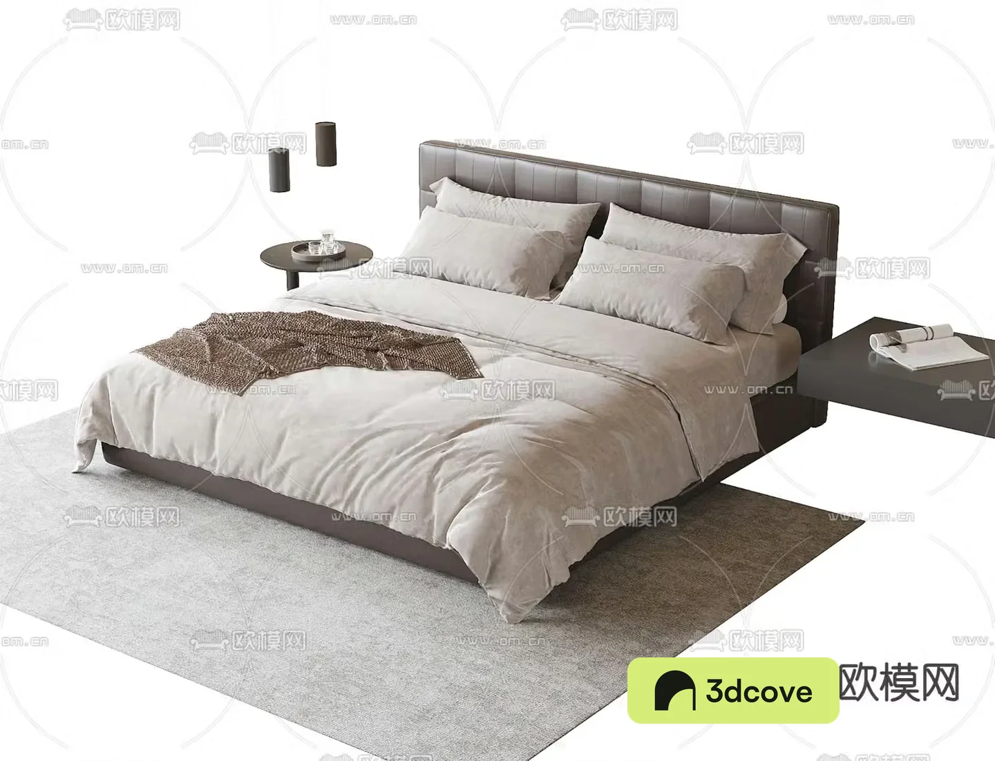 Modern double bed