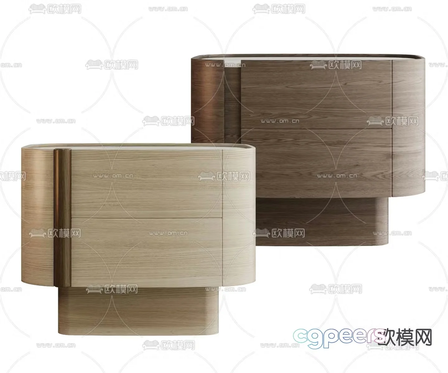 Modern bedside table 3d model