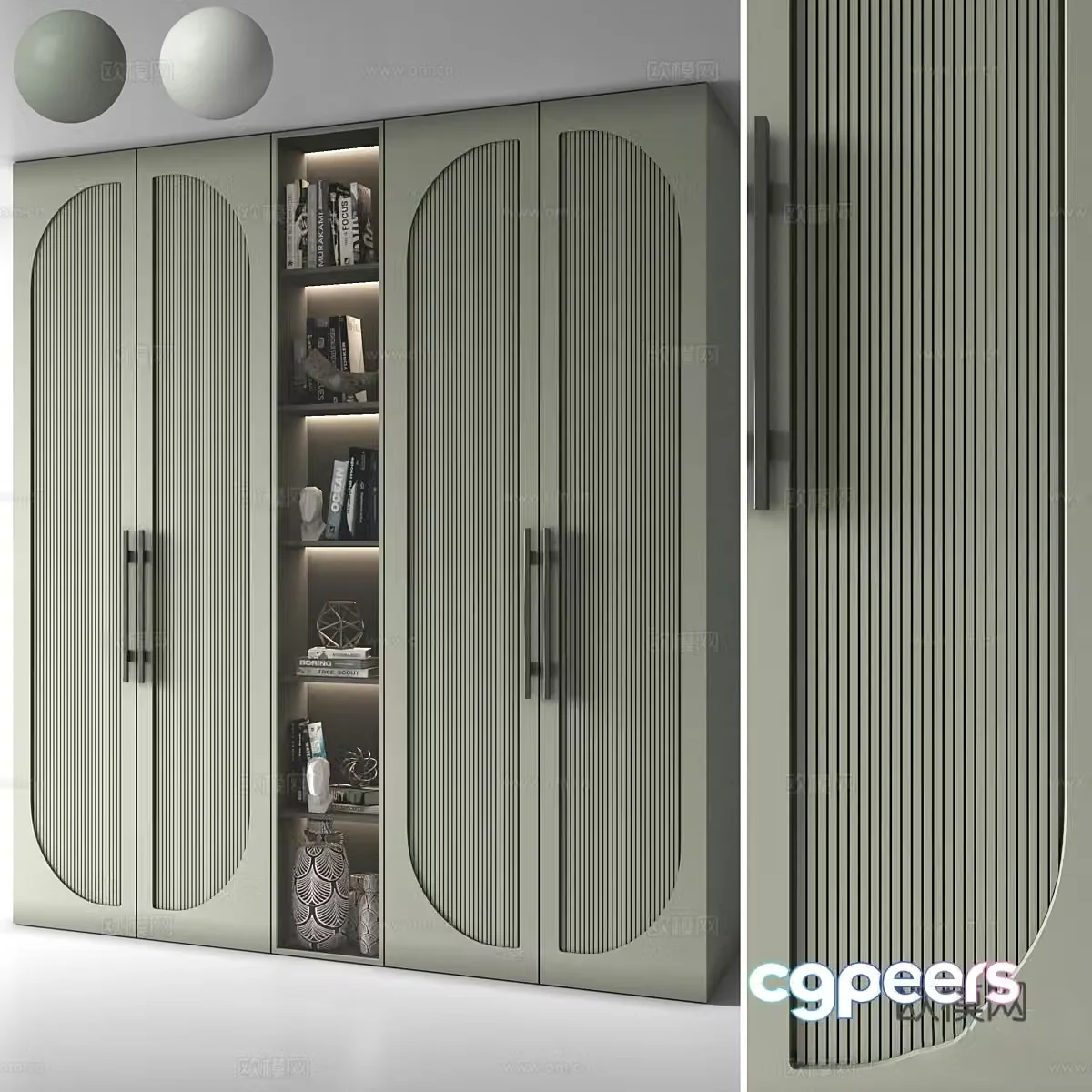 Neoclassical wardrobe 3d model
