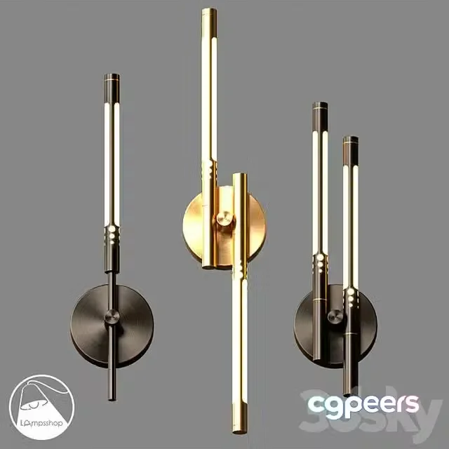 3ds Max Free – LampsShopcom B4322f Sconce Pikobe