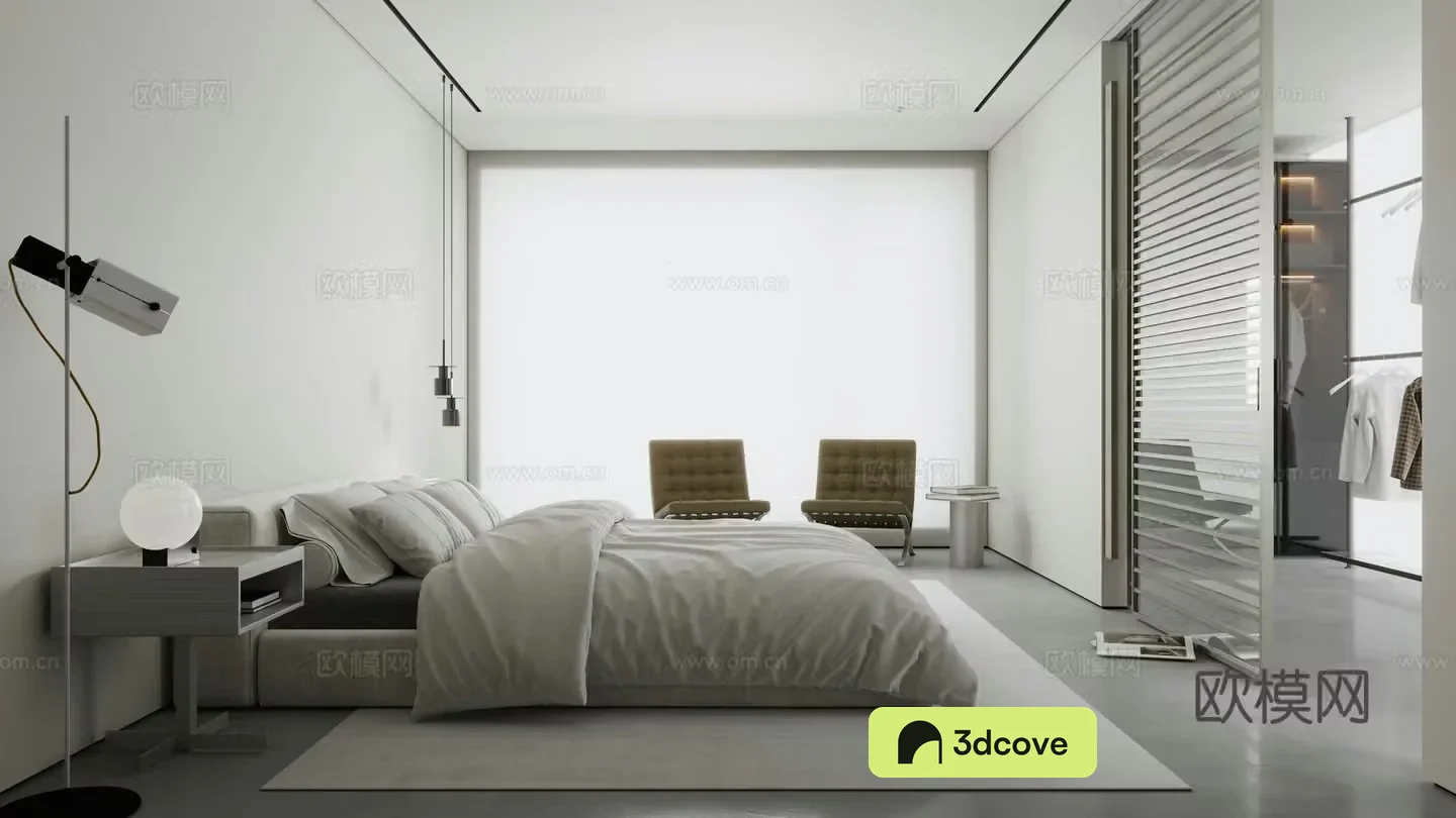 Bedroom Double Bed Tatami Wardrobe