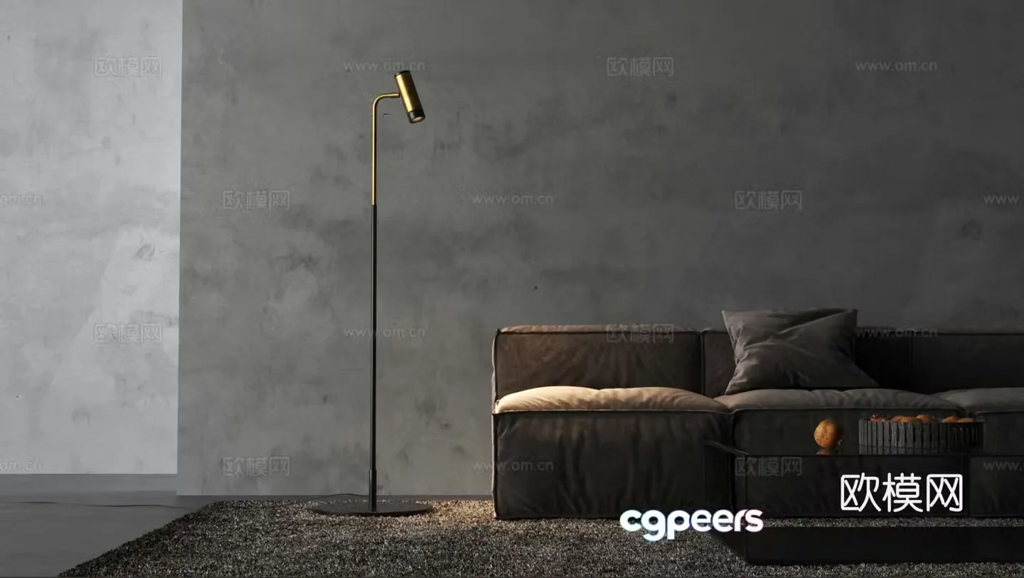 Italian floor lamp 3d model