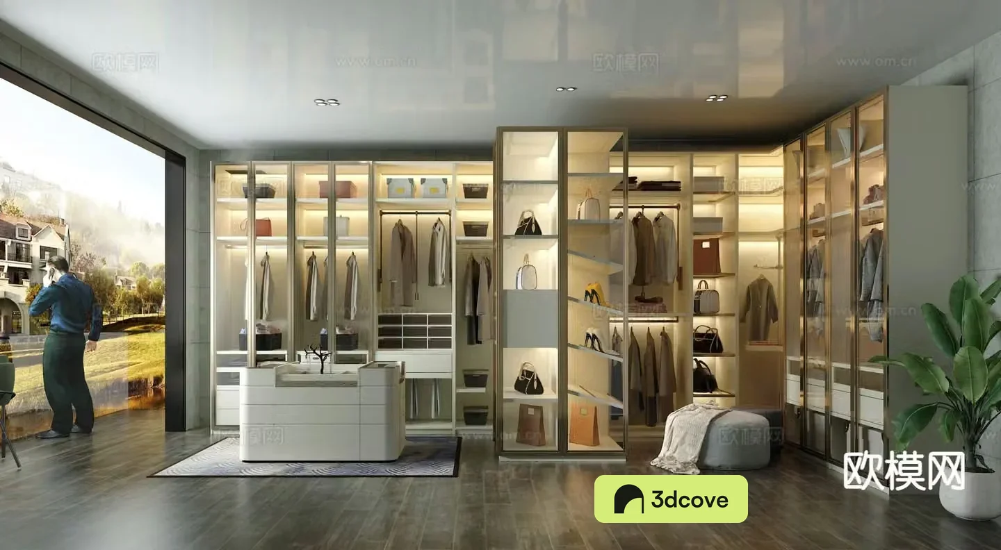 Modern cloakroom