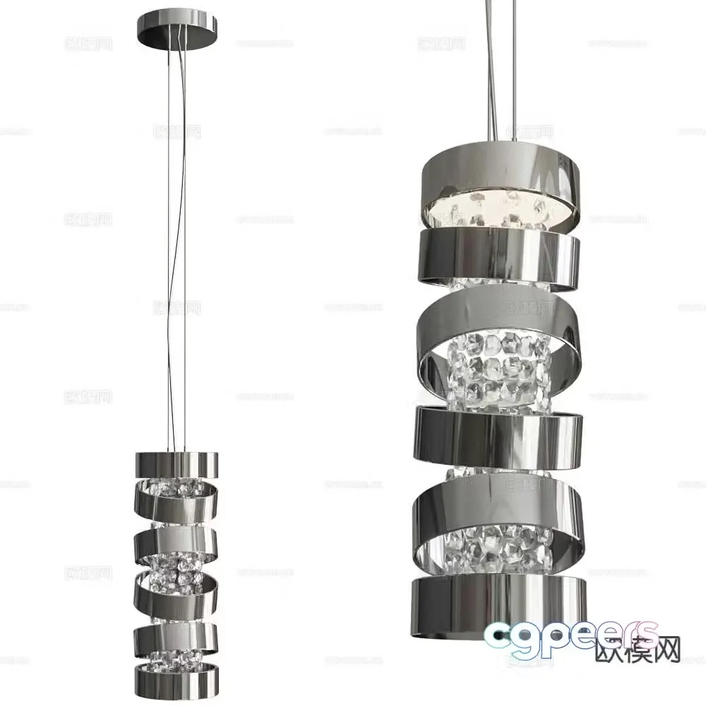 ILFARI modern small chandelier 3d model