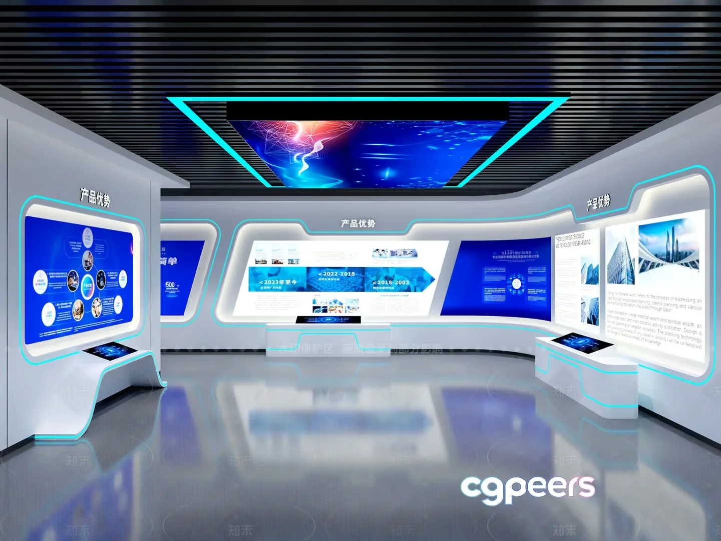 Modern Technology Room 3D Model – 3572 – VRAY Render