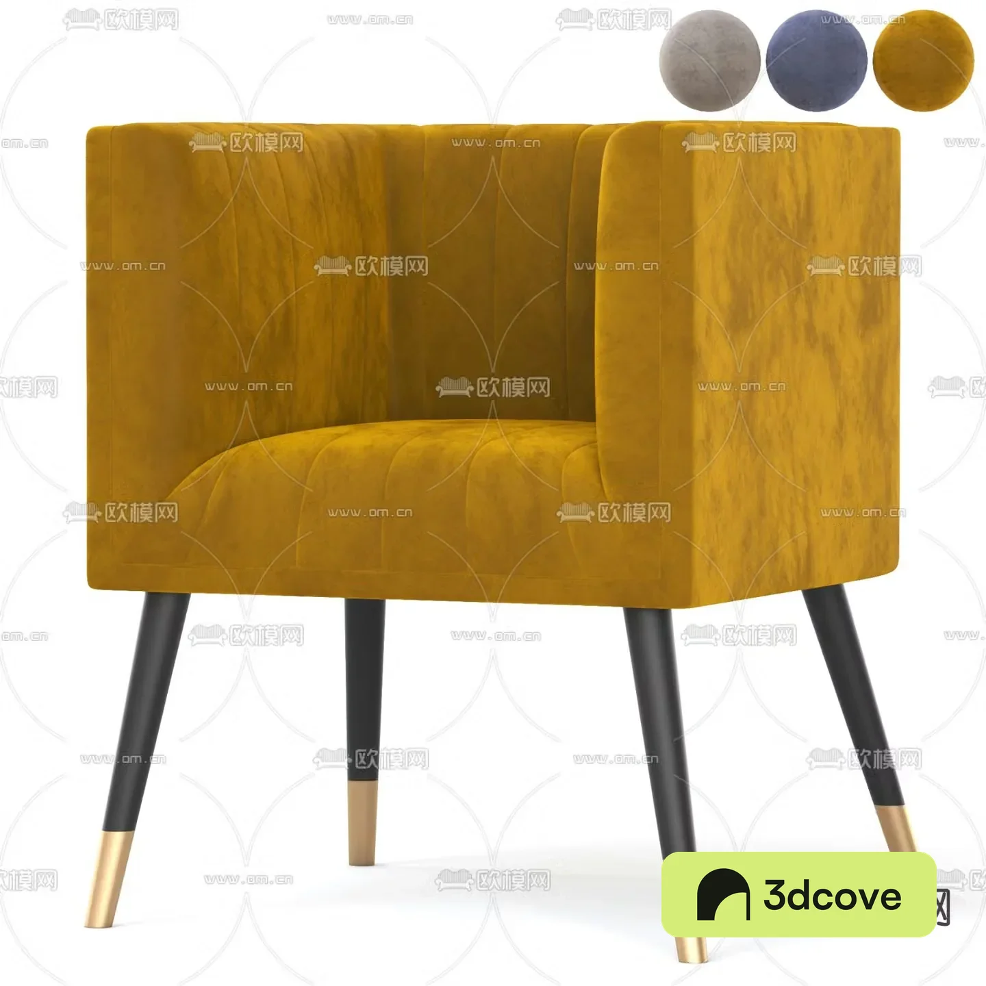 Light luxury single sofa