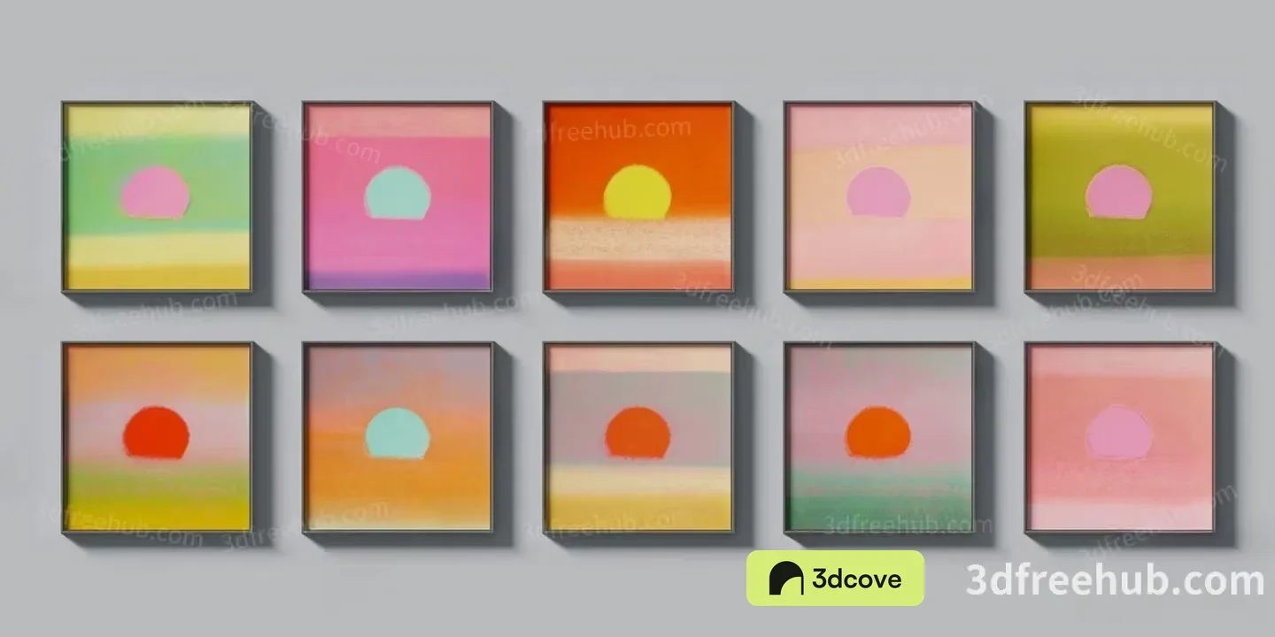 Nine Abstract Paintings