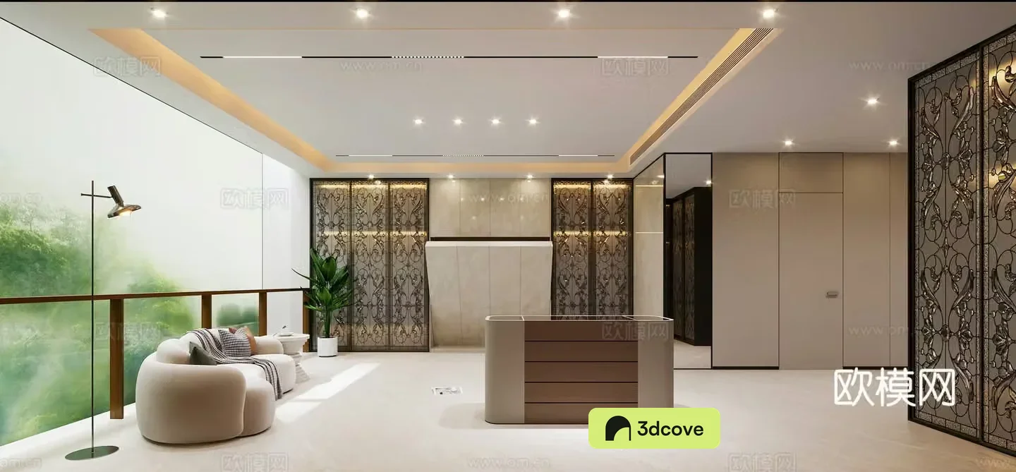 Light luxury cloakroom Folding bed Jewelry cabinet Negative first floor cloakroom Modern Italian cloakroom
