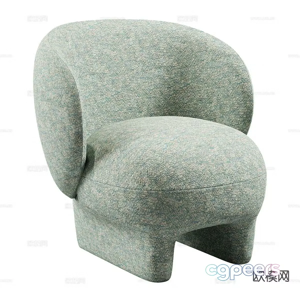 Modern single sofa 3d model