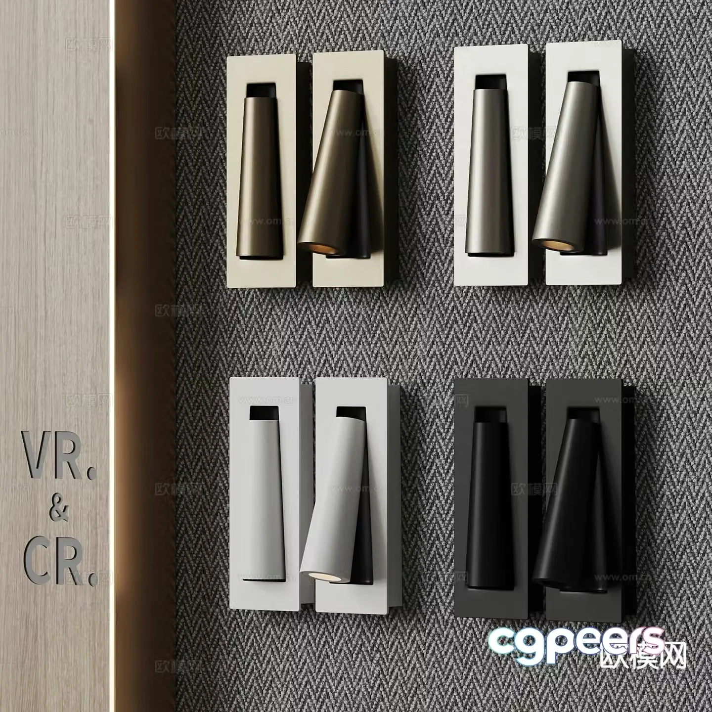 Modern wall light metal wall light 3d model