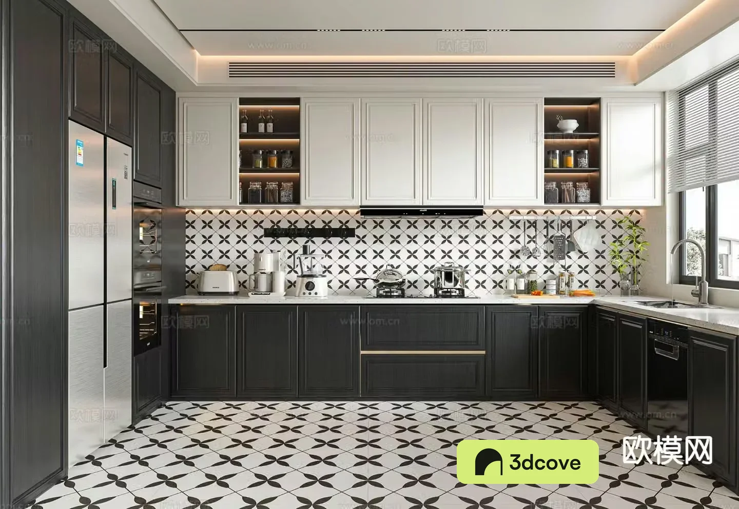 French kitchen cabinet