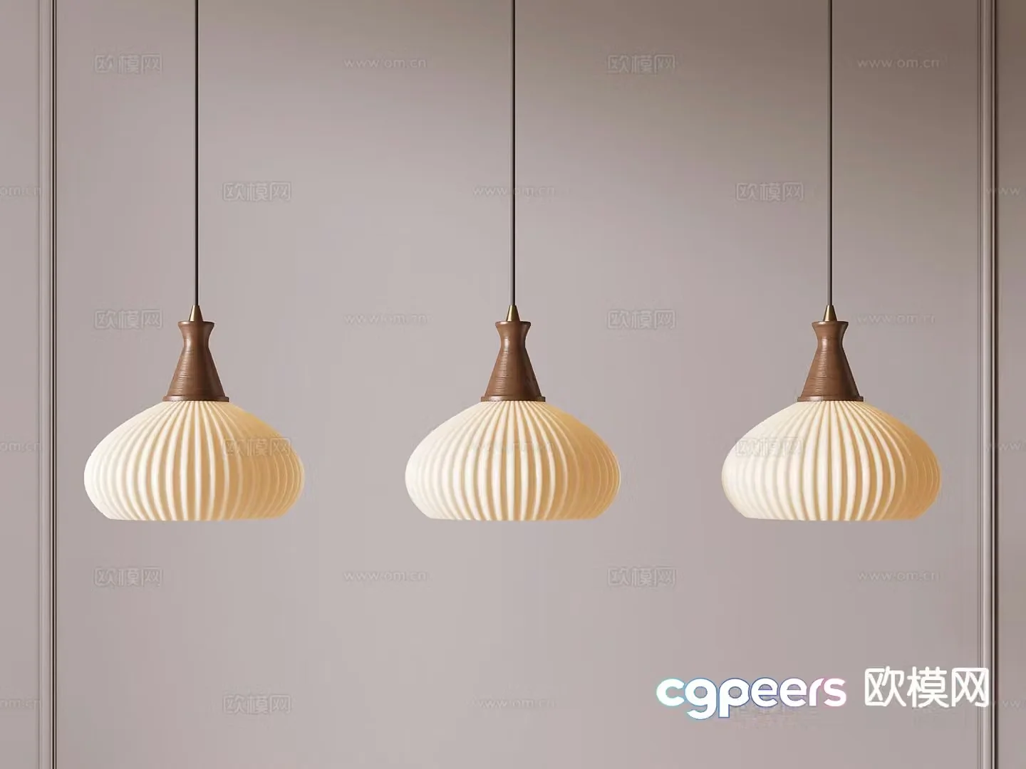 American retro chandelier 3d model