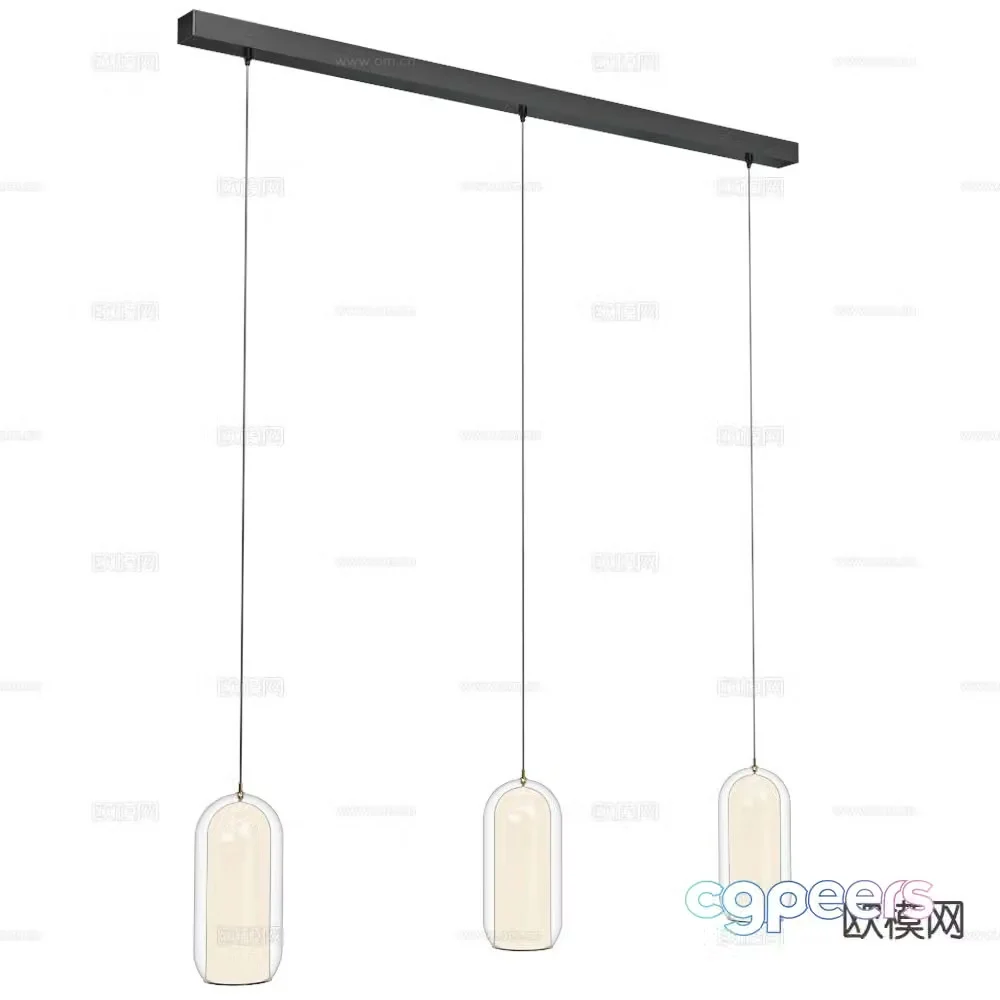 Cangini Tucci glass chandelier 3d model