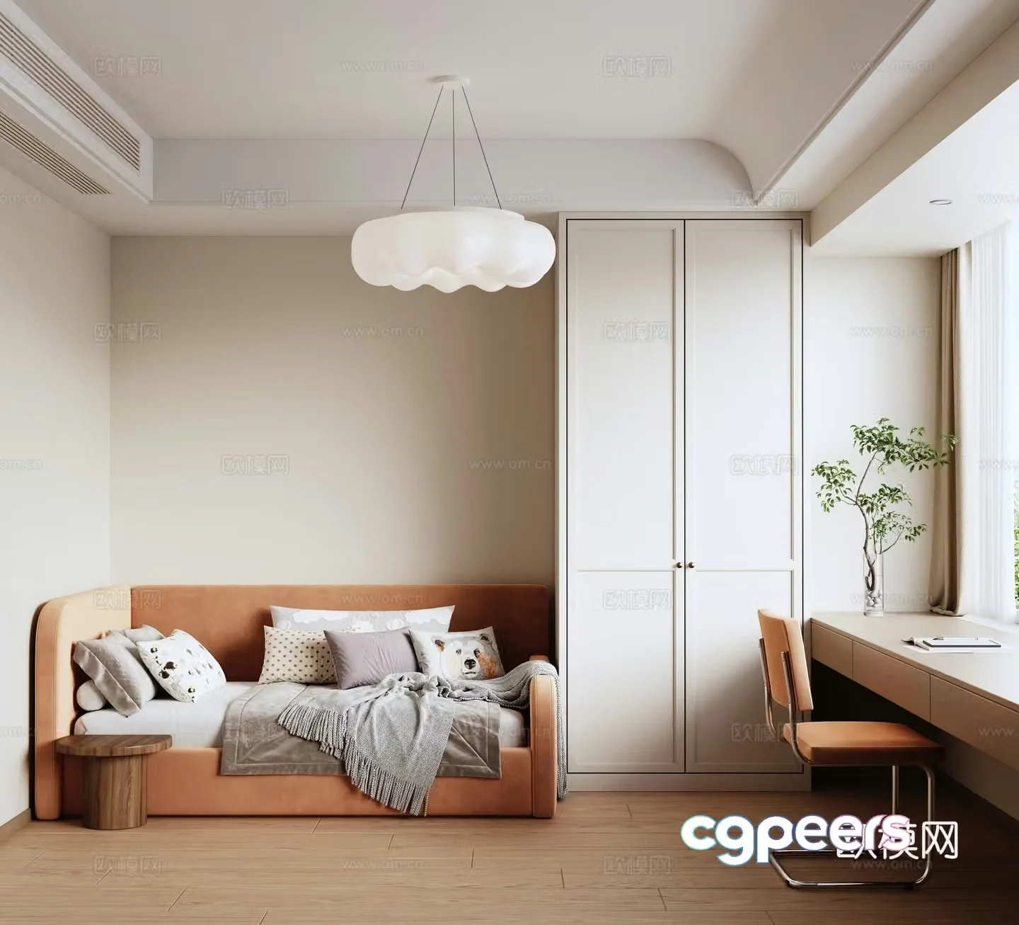 Modern children’s room 3d model