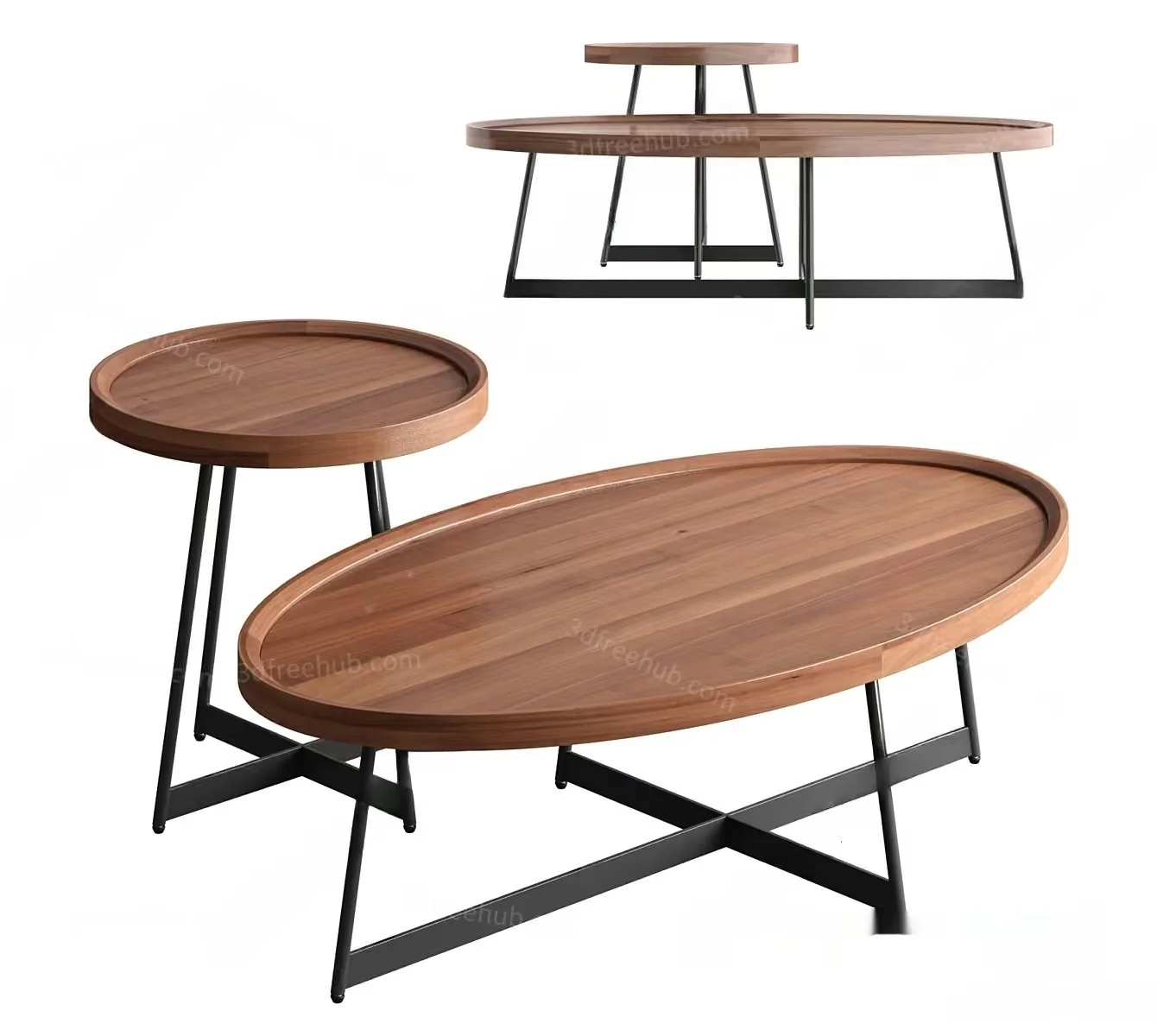 Modern Wooden Furniture 3D Model – 23316 – VRAY Render